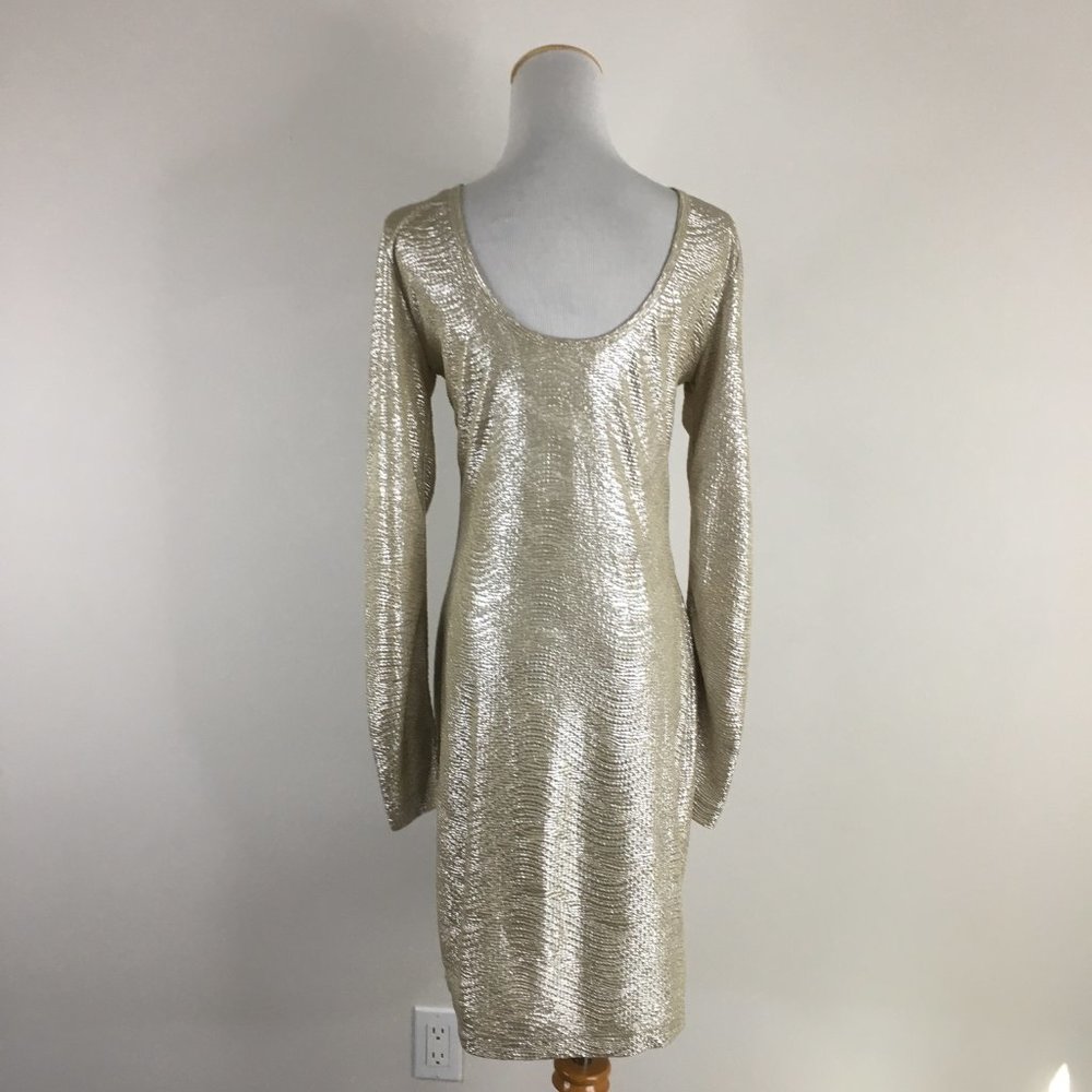 Bcbgeneration Gold Subtle Silver Textured Scoop N… - image 8